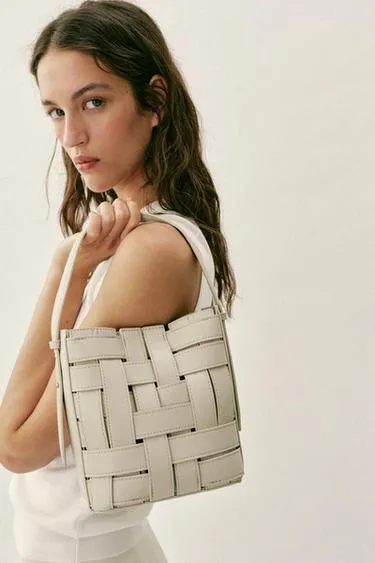 Плетеная сумка с плечевым ремнем- Заказать в России