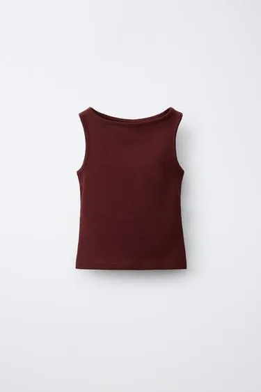 Однотонный топ из модала