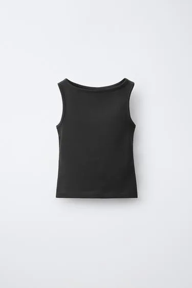 Однотонный топ из модала