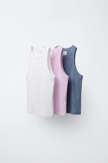 Набор из трех однотонных футболок- Заказать в России