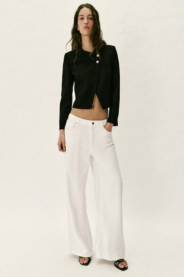 Zara Короткий двубортный блейзер