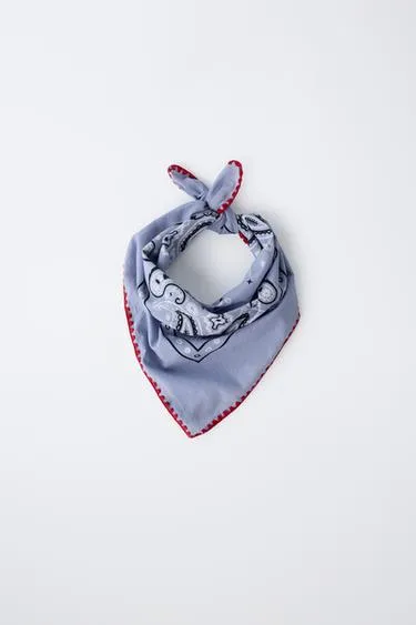 Бандана с контрастным принтом пейсли- Заказать в России