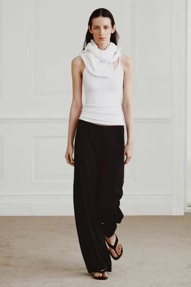 Прямые брюки из хлопка- Заказать в России