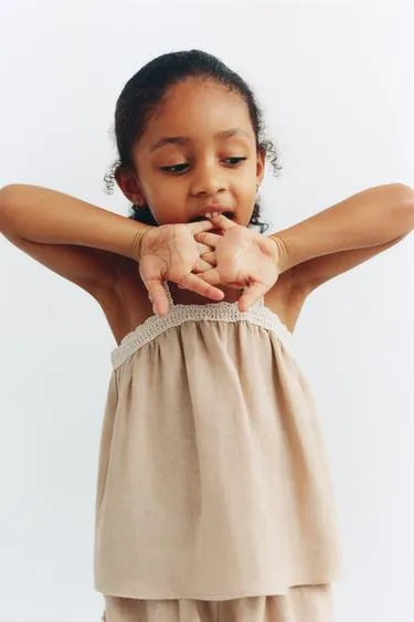 Топ из 100% льна крючком- Заказать в России