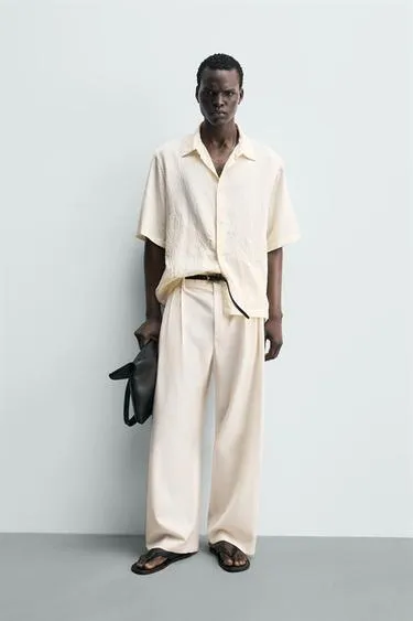 Рубашка с цветочной вышивкой- Заказать в России