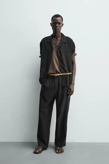 Рубашка Relaxed Fit из струящейся ткани- Заказать в России