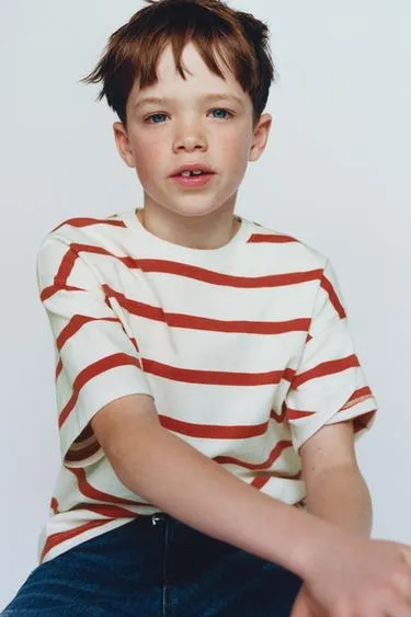 Футболка Heavy Weight в полоску с надписью- Заказать в России