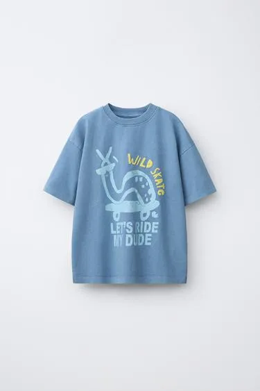 Футболка с принтом «скейт»- Заказать в России