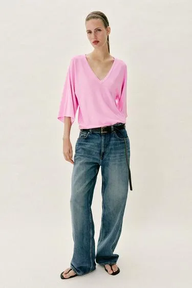 Джерси с V-образным вырезом- Заказать в России