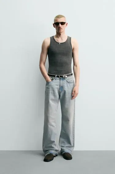 Майка в рубчик из трикотажа- Заказать в России