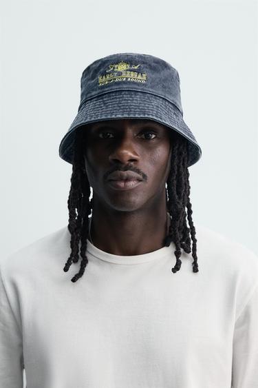 Панама с вышивкой и эффектом потертости- Заказать в России