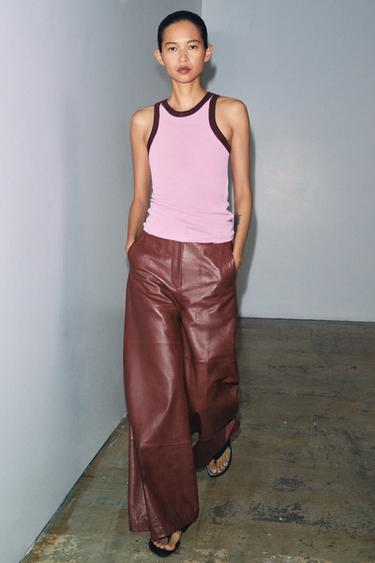 Zara Трикотажный топ с горловиной халтер