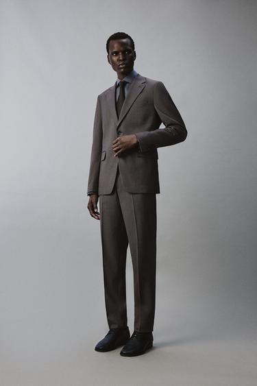 Zara Костюмные брюки из рельефной ткани