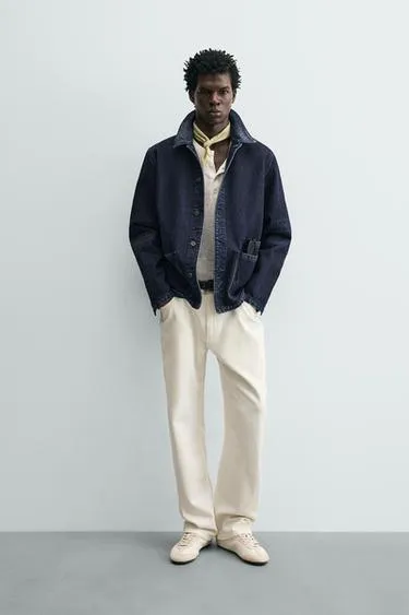 Джинсовая куртка с карманами- Заказать в России