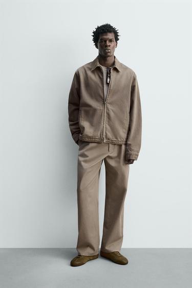 Zara Джинсовая куртка стандартной посадки на молнии купить с доставкой.