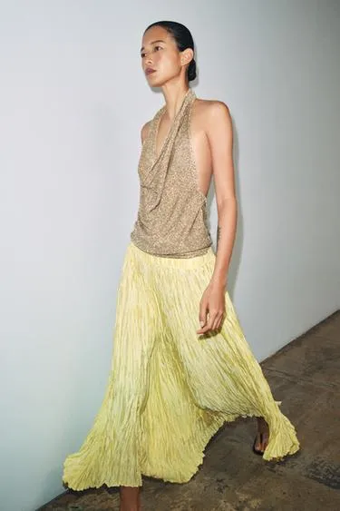 Длинная плиссированная юбка — Zw Collection