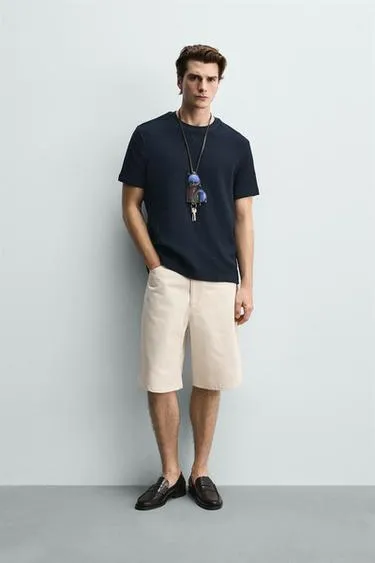 Футболка Regular Fit из рельефной ткани