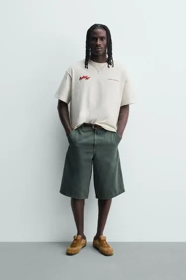 Футболка с контрастным принтом- Заказать в России