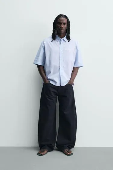 Рубашка в полоску с комбинированным принтом- Заказать в России