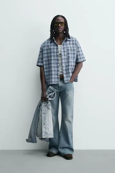 Рубашка  в клетку- Заказать в России