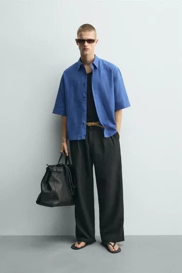 Рубашка Boxy Fit из рельефной ткани