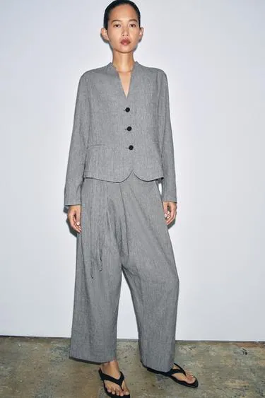 Брюки-парео в клетку «гусиная лапка» — Zw Collection- Заказать в России