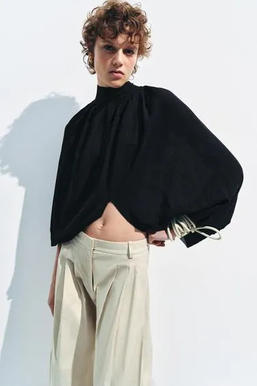 Топ-накидка из тонкого трикотажа- Заказать в России