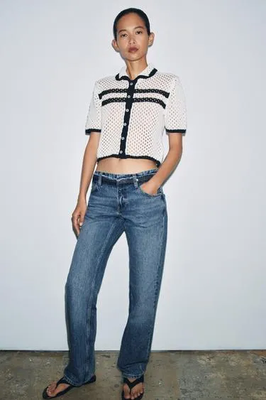 Вязаный кардиган поло- Заказать в России