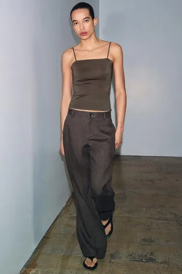 Топ из полиамида на бретелях- Заказать в России