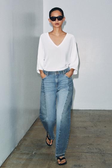 Джинсы Zw Ans пэчворк со средней посадкой- Заказать в России