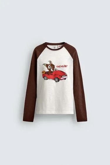 Футболка из хлопка с иллюстрацией Gremlins™ & © X Dylan´S T-Shirt Club X Zara