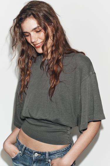 Топ из фламе с поясом