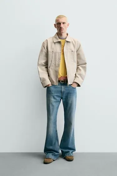 Куртка свободного кроя с карманами