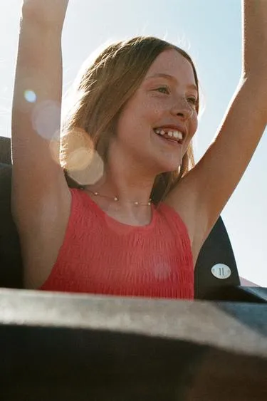 Топ с резинками и завязками