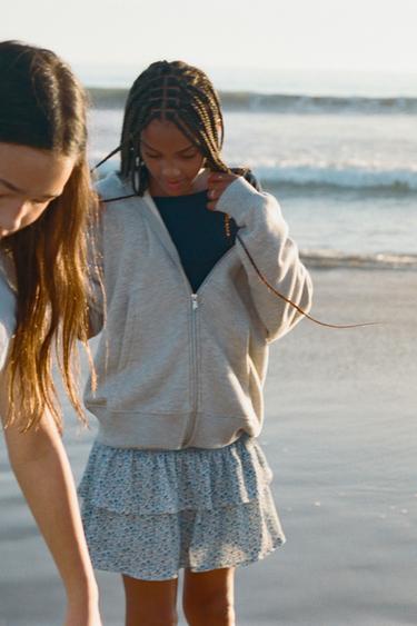 Юбка-шорты с цветочным принтом