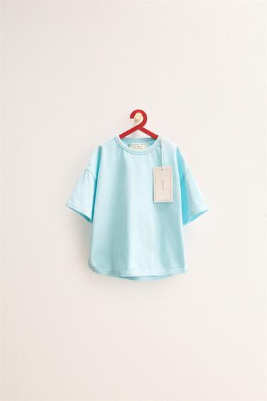 Zara ZARA «TIMELESS» - однотонная хлопковая футболка