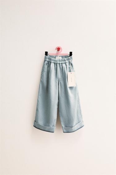 Zara Брюки ZARA «TIMELESS» из льна с контрастным краем