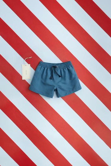 Zara ZARA «TIMELESS» — однотонные плавки-бермуды