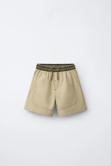 Холщовые шорты-бермуды- Заказать в России