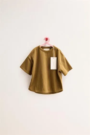 Zara Timeless - однотонная хлопковая футболка