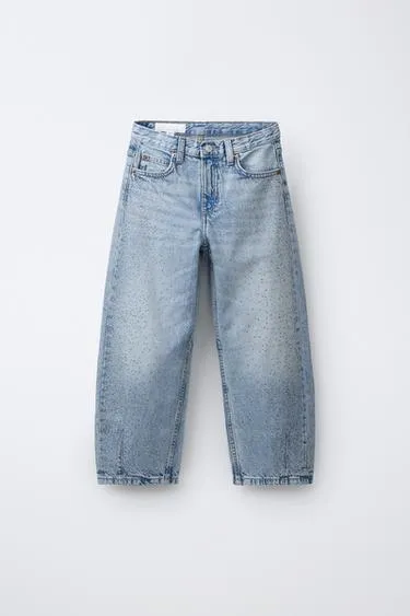 Джинсы Barrel со стразами- Заказать в России