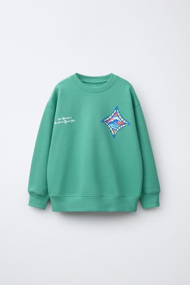 Zara Толстовка с принтом «серфинг»