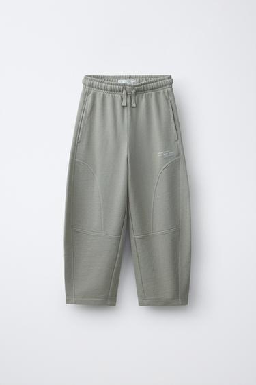 Zara Крашеные брюки BARREL с разрезами купить с доставкой.