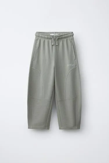 Крашеные брюки Barrel с разрезами