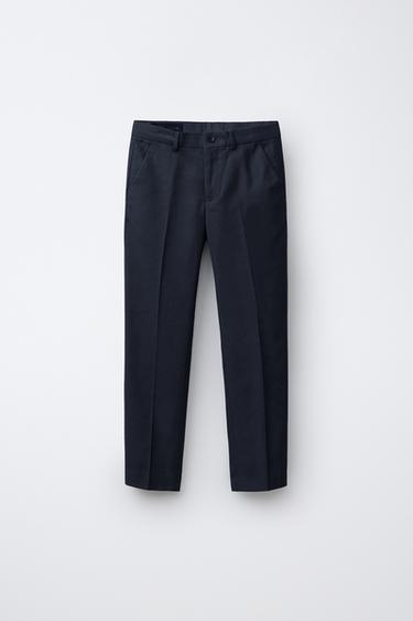 Zara Брюки из хлопка и льна