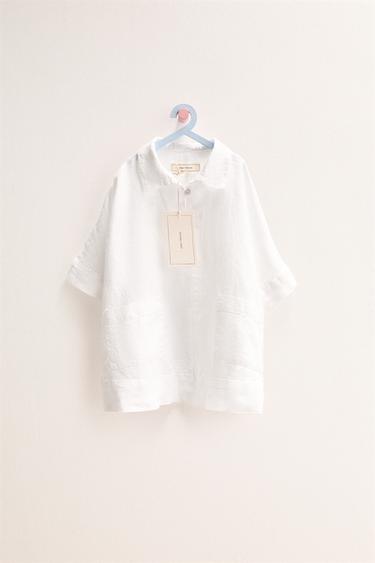 Zara Платье-рубашка из 100% льна — ZARA «TIMELESS»