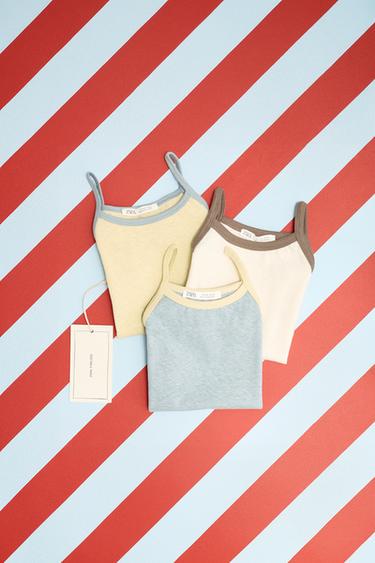 Zara ZARA «TIMELESS» - набор из трех футболок с контрастными деталями