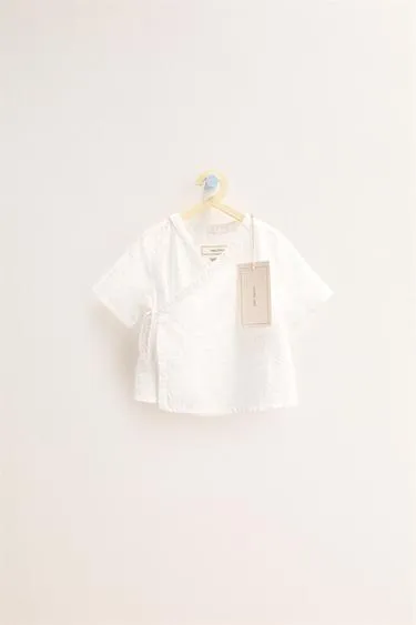 Zara «Timeless» - рубашка из рельефной ткани- Заказать в России