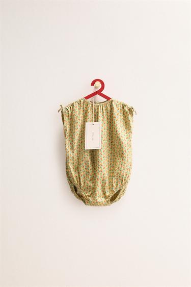 Zara ZARA «TIMELESS» - комбинезон из льна с цветочным принтом