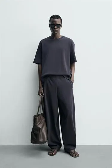 Толстовка свободного кроя в рубчик- Заказать в России